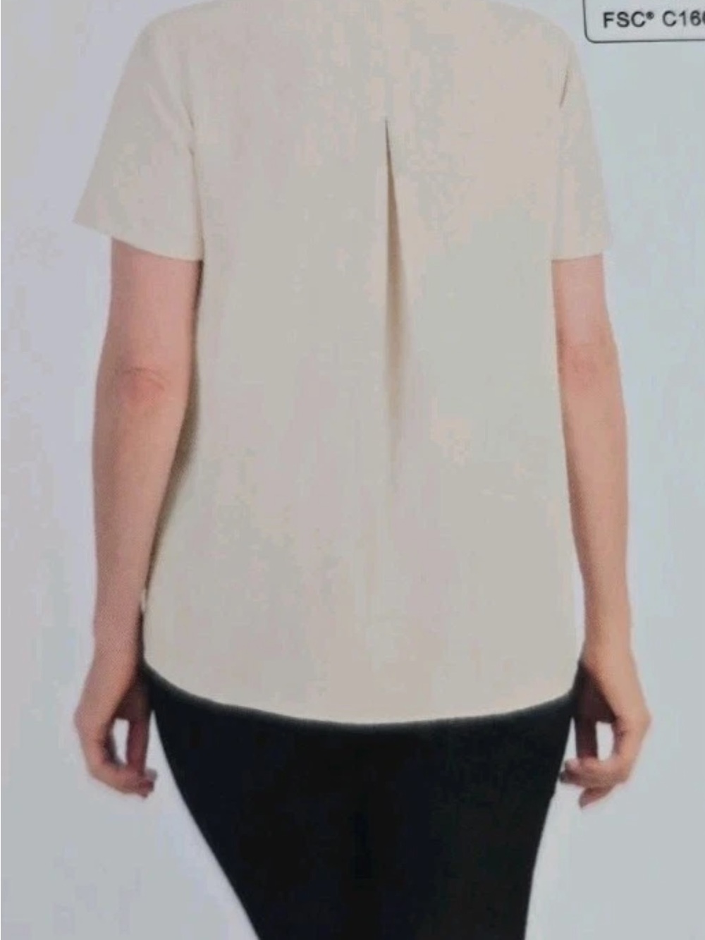 NWT HILARY RADLEY Women's Summer V-neck Blouse XL Cream - Picture 3 of 16